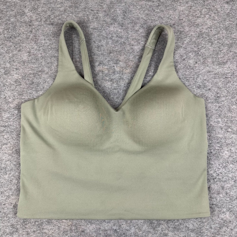 Nike Dri Fit Alate Sports Bra Tank Top Medium Support Green Womens XL - Picture 2 of 7